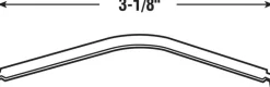 Prime-Line Silver Steel Flat Window Spring 3 in. L X 3.13 in. H 6 pk