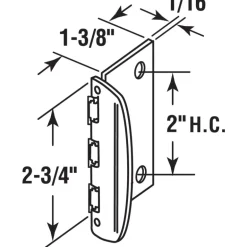 Prime-Line Steel Indoor and Outdoor Sliding Door Lock