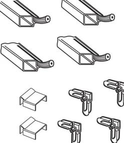 Prime-Line White Aluminum 5/16 in. W X 3/4 in. L Screen Frame Kit 1 pk