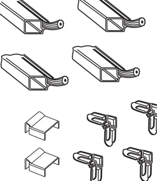 Prime-Line White Aluminum 5/16 in. W X 3/4 in. L Screen Frame Kit 1 pk