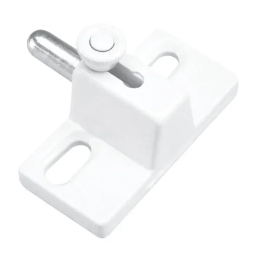 Prime-Line White Die-Cast Zinc Sliding Door and Window Lock 1 pk