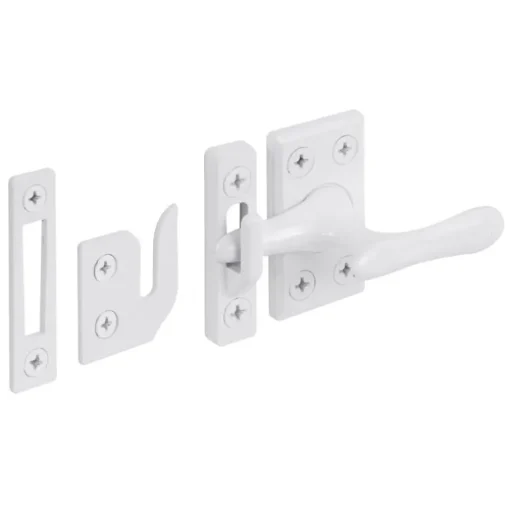 Prime-Line White Die-Cast Zinc Casement Lock 1 pk