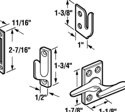 Prime-Line White Die-Cast Zinc Casement Lock 1 pk
