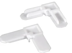 Prime-Line White Plastic 1/4 in. W X 3/4 in. L Screen Frame Corner 100 pk