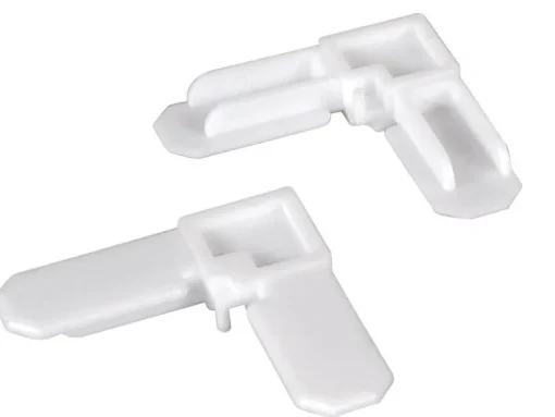 Prime-Line White Plastic 1/4 in. W X 3/4 in. L Screen Frame Corner 100 pk
