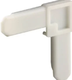 Prime-Line White Plastic 1/4 in. W X 3/4 in. L Screen Frame Corner 100 pk