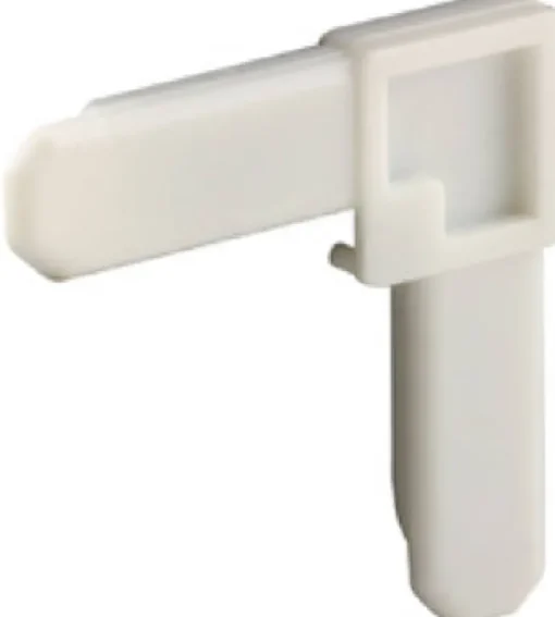 Prime-Line White Plastic 1/4 in. W X 3/4 in. L Screen Frame Corner 100 pk