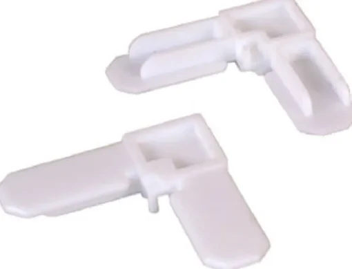 Prime-Line White Plastic 7/16 in. W X 3/4 in. L Screen Frame Corner 1 pk