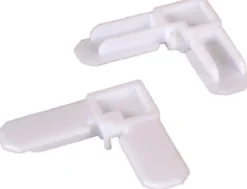 Prime-Line White Plastic 3/8 in. W X 3/4 in. L Screen Frame Corner 1 pk