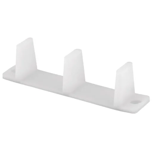 Prime-Line White Plastic Door Guide 2 pc