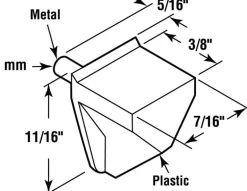 Prime-Line White Plastic Shelf Shelf Support Peg 5 mm Ga. .625 in. L 15 lb
