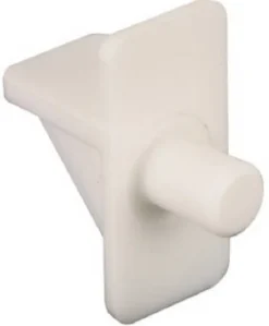 Prime-Line White Plastic Shelf Support Peg 1/4 inch Ga. 0.9 in. L 5 lb