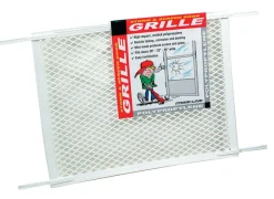 Prime-Line White Polypropylene Door Grille 1 pk
