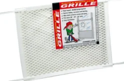 Prime-Line White Polypropylene Door Grille 1 pk