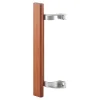 Prime-Line Wood Tone Steel Indoor and Outdoor Patio Door Handle Set