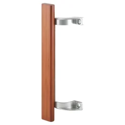 Prime-Line Wood Tone Steel Indoor and Outdoor Patio Door Handle Set