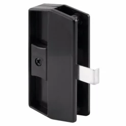 Prime-Line Zinc-Plated Black Plastic Sliding Screen Door Latch 1 pk