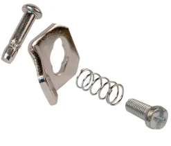 Prime-Line Zinc-Plated Silver Cast Metal Latch Strike 1 pk