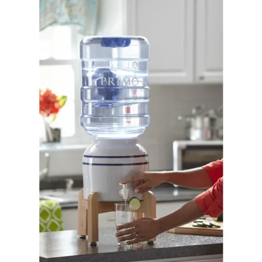 Primo Water Cream Porcelain Portable Bottled Water Dispenser 10 L x 10 W x 16.5 H in.