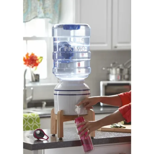 Primo Water Cream Porcelain Portable Bottled Water Dispenser 10 L x 10 W x 16.5 H in.