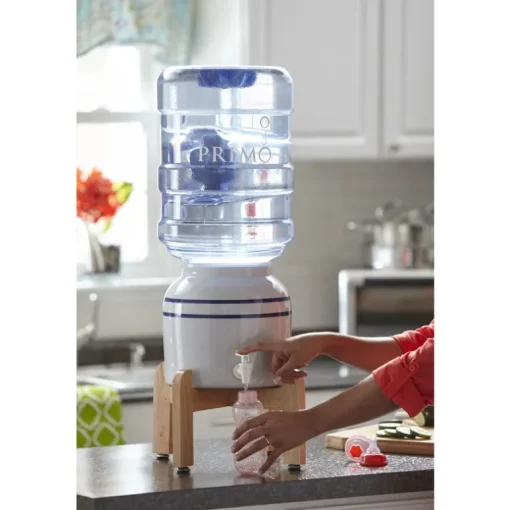 Primo Water Cream Porcelain Portable Bottled Water Dispenser 10 L x 10 W x 16.5 H in.