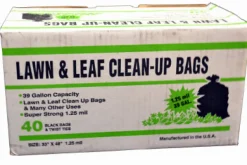 Primrose Plastics 39 gal Lawn and Leaf Bags Twist Ties 40 pk