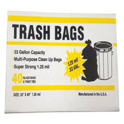 Primrose Plastics 33 gal Trash Bags Twist Ties 40 pk