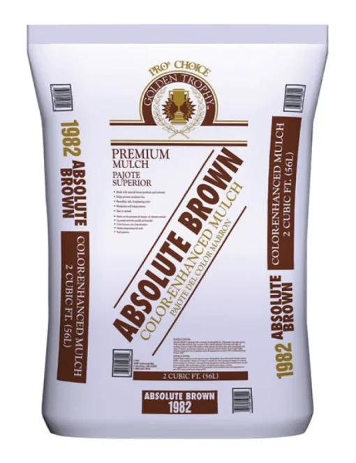 Pro Choice Dark Brown Hardwood Bark Mulch 2 cu. ft. 8 sq. ft.