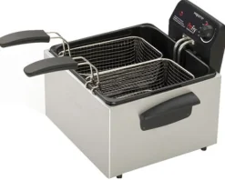 ProFry Deep Fryer, Dual-Basket, Stainless Steel