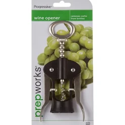 Progressive Black/Silver Chrome/Plastic Wing Corkscrew