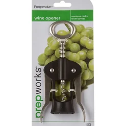 Progressive Black/Silver Chrome/Plastic Wing Corkscrew