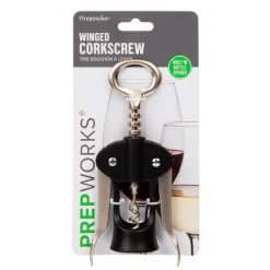 Progressive Black/Silver Chrome/Plastic Wing Corkscrew