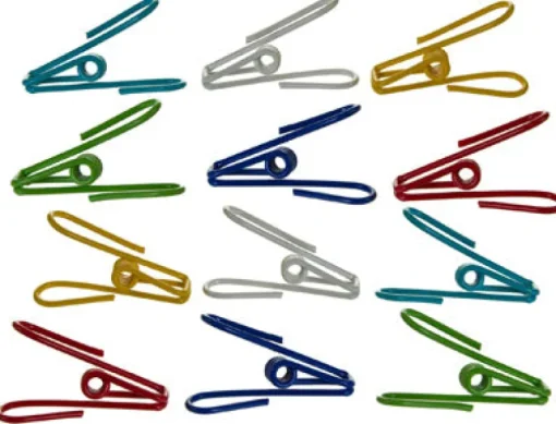 Progressive Prepworks 1-1/4 in. W x 2-1/4 in. L Assorted Colors PVC Wire Clips