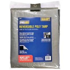 Projex 12 ft. W X 20 ft. L Heavy Duty Polyethylene Reversible Tarp Black/Silver