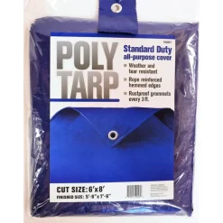 Projex 6 ft. W X 8 ft. L Light Duty Polyethylene Tarp Blue