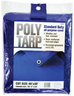 Projex 40 ft. W X 60 ft. L Light Duty Polyethylene Tarp Blue