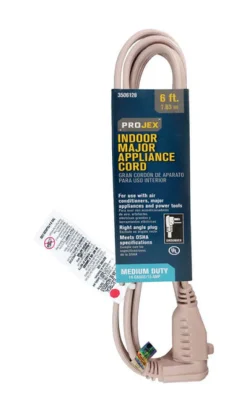 Projex 14/3 SPT-3 125 V 6 ft. L Appliance Cord