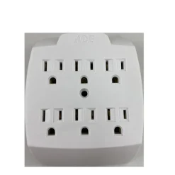 Projex Grounded 6 outlets Adapter 1 pk