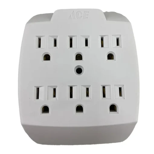 Projex Grounded 6 outlets Adapter 1 pk