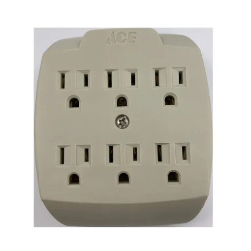 Projex Grounded 6 outlets Adapter 1 pk