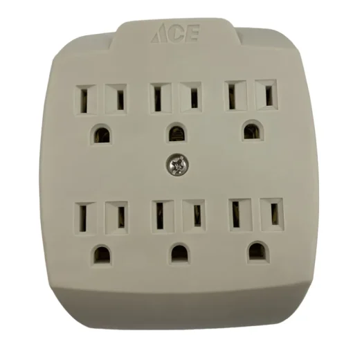 Projex Grounded 6 outlets Adapter 1 pk