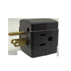 Projex Grounded 3 outlets Cube Adapter 1 pk (Pack of 10)