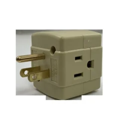 Projex Grounded 3 outlets Cube Adapter 1 pk (Pack of 10)