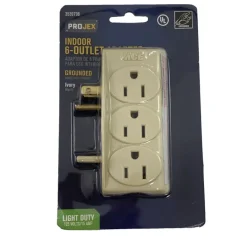 Projex Grounded 6 outlets Adapter 1 pk