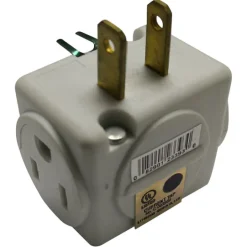 Projex Grounded 3 outlets Cube Adapter 1 pk (Pack of 10)