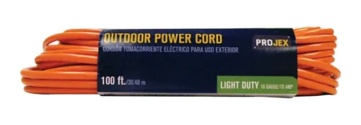 Projex Indoor or Outdoor 100 ft. L Orange Extension Cord 16/3 SJTW