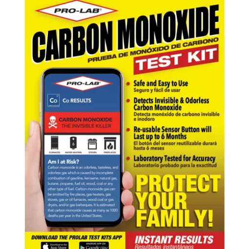 Pro-Lab Carbon Monoxide Test Kit 1 pk