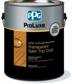 ProLuxe Transparent Satin Natural Oak Alkyd Wood Finish 1 gal (Pack of 4)