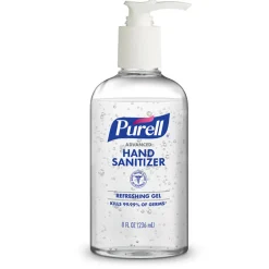 Purell Advanced Unscented Gel Hand Sanitizer 8 oz. (Pack of 12)