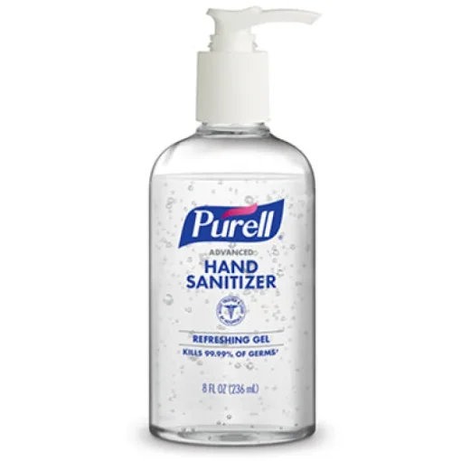 Purell Advanced Unscented Gel Hand Sanitizer 8 oz. (Pack of 12)